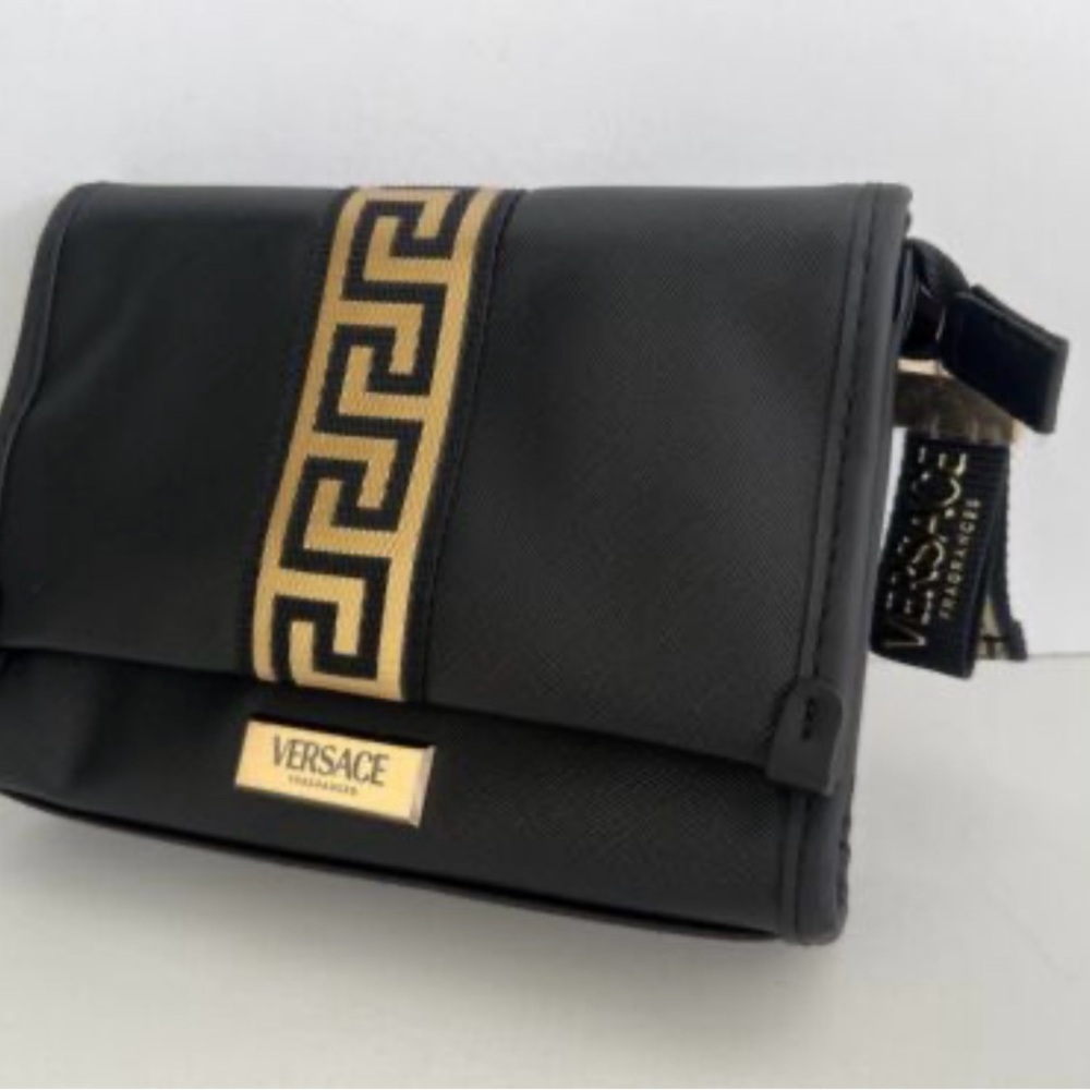 Versace Black and Gold Crossbody Bag